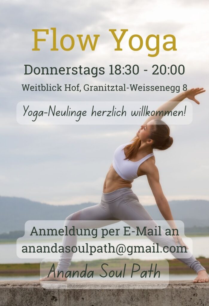 Flow Yoga mit Julia Schrittesser im Weitblick Hof